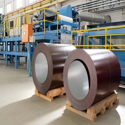 Bobina d'acciaio preverniciata del galvalume di materiale da costruzione superiore dipingendo 24 calibri 25um