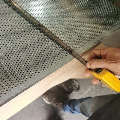 0.2mm - 1mm ha galvanizzato il metallo perforato Mesh Plate For Decoration