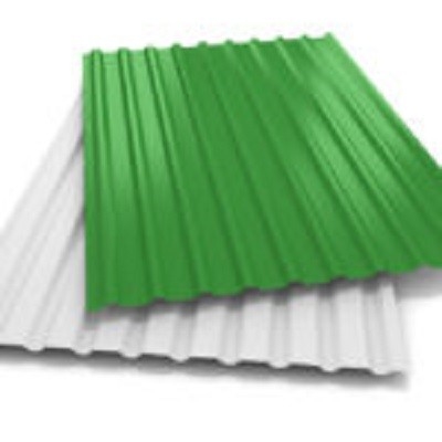 Bordo verde in lamiera ondulata galvanizzata in acciaio da 0,2 x 914 mm