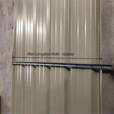 La larghezza 1200mm ha ondulato lo strato d'acciaio galvanizzato del tetto per i materiali da costruzione