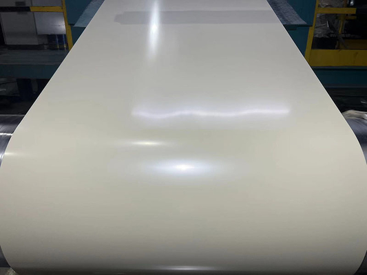 Coil rivestito di colore Pre-pittura Galvalume Steel Coil DC51D + AZ80 Cherry Red And Off-White