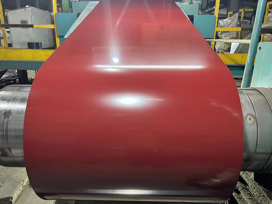 Larghezza 600-1250mm Rivestimento di zinco 40-275g PPGL bobina di acciaio per materiali da costruzione