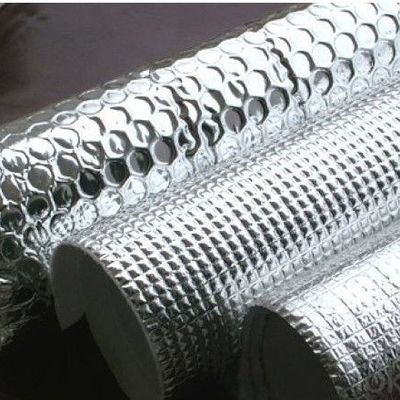 stagnola della bolla di ALLUMINIO del tessuto del PE di 5mm, involucro di bolla a prova di fuoco del foglio di alluminio