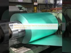 Acciaio galvanizzato preverniciato per la fabbricazione di sistemi di ventilazione per condotti d'aria