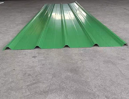0.6 mm lamiera di acciaio ondulato Bianco Verde SGCC per lamiere da copertura